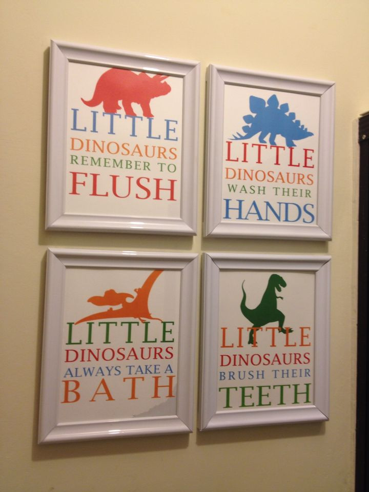 Dinosaur Bathroom Decor
 Boys dinosaur bathroom