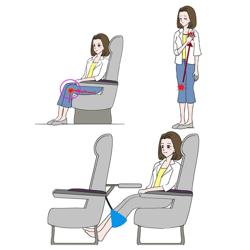 DIY Airplane Footrest
 5X Airplane Footrest Portable Adjustable Soft Foot Rest