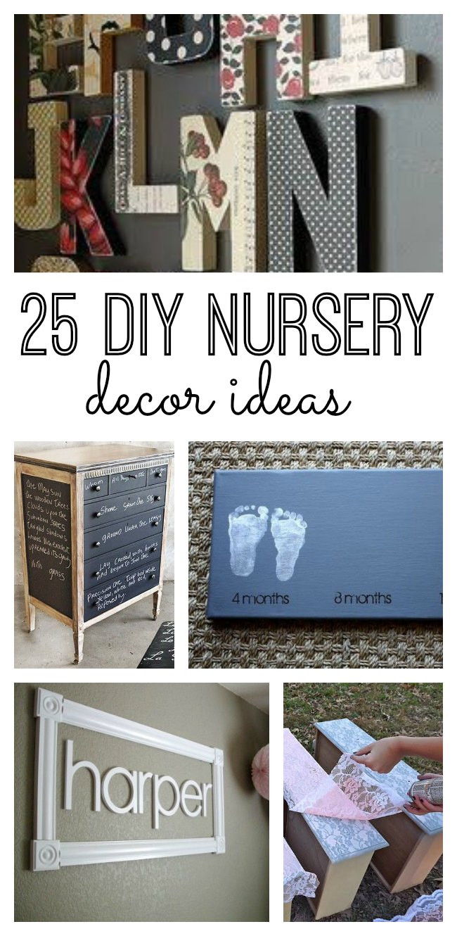 Diy Baby Nursery Decorations
 25 DIY Nursery Decor Ideas