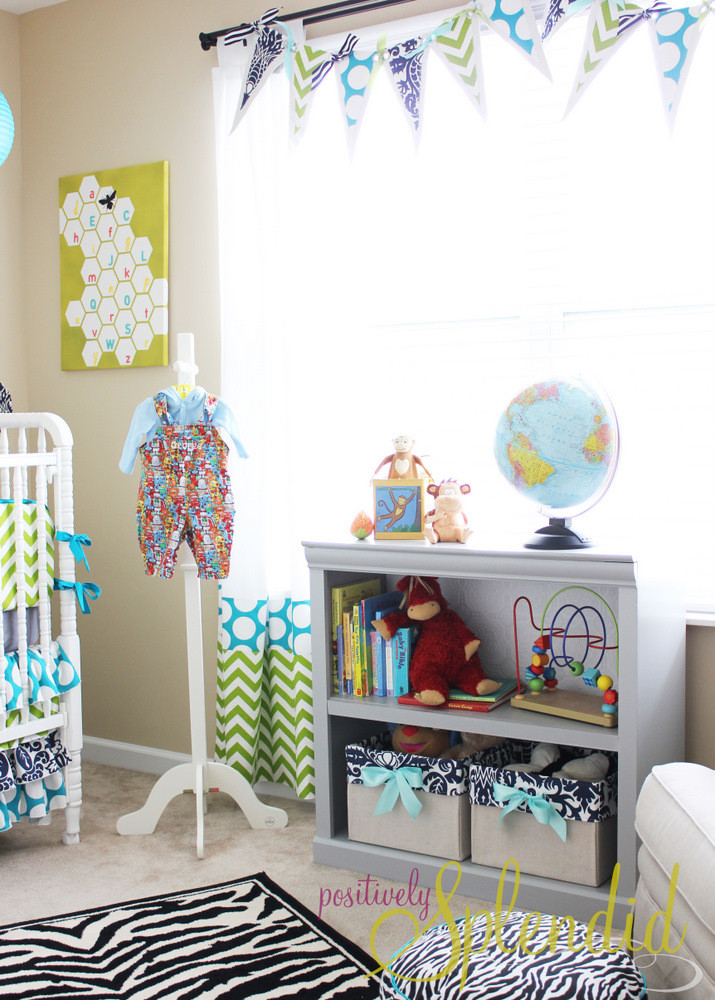 Diy Baby Nursery Decorations
 Baby Boy Nursery Tour Positively Splendid Crafts