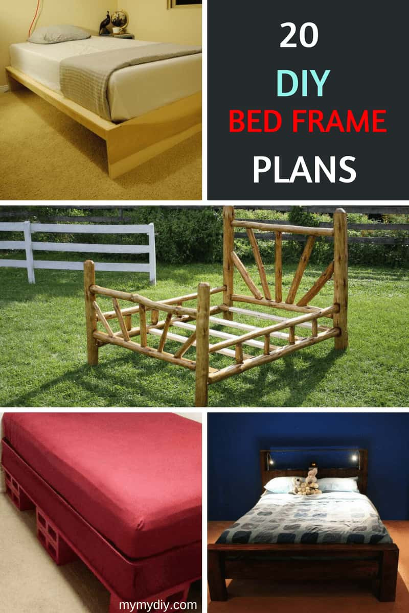 DIY Bed Frames Plans
 20 Masterly DIY Bed Frames [Free Plans] MyMyDIY