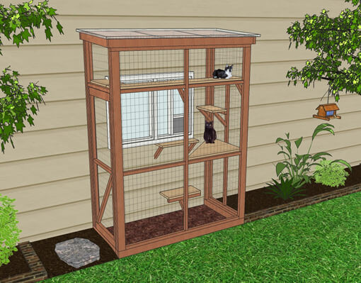 Diy Cat Enclosure Plans Lovely Diy Catio Plan the Haven™ Catio Plans with 3x6 and 4x8