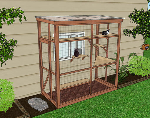 DIY Cat Enclosure Plans
 DIY Catio Plan The HAVEN™ Catio Plans with 3x6 and 4x8