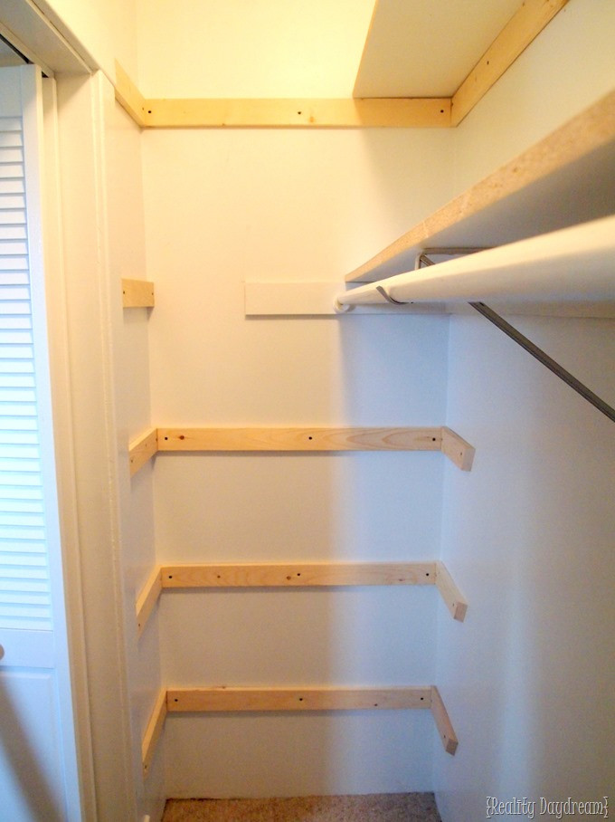 DIY Closet Shelves Plans
 DIY Custom Closet Shelving Tutorial