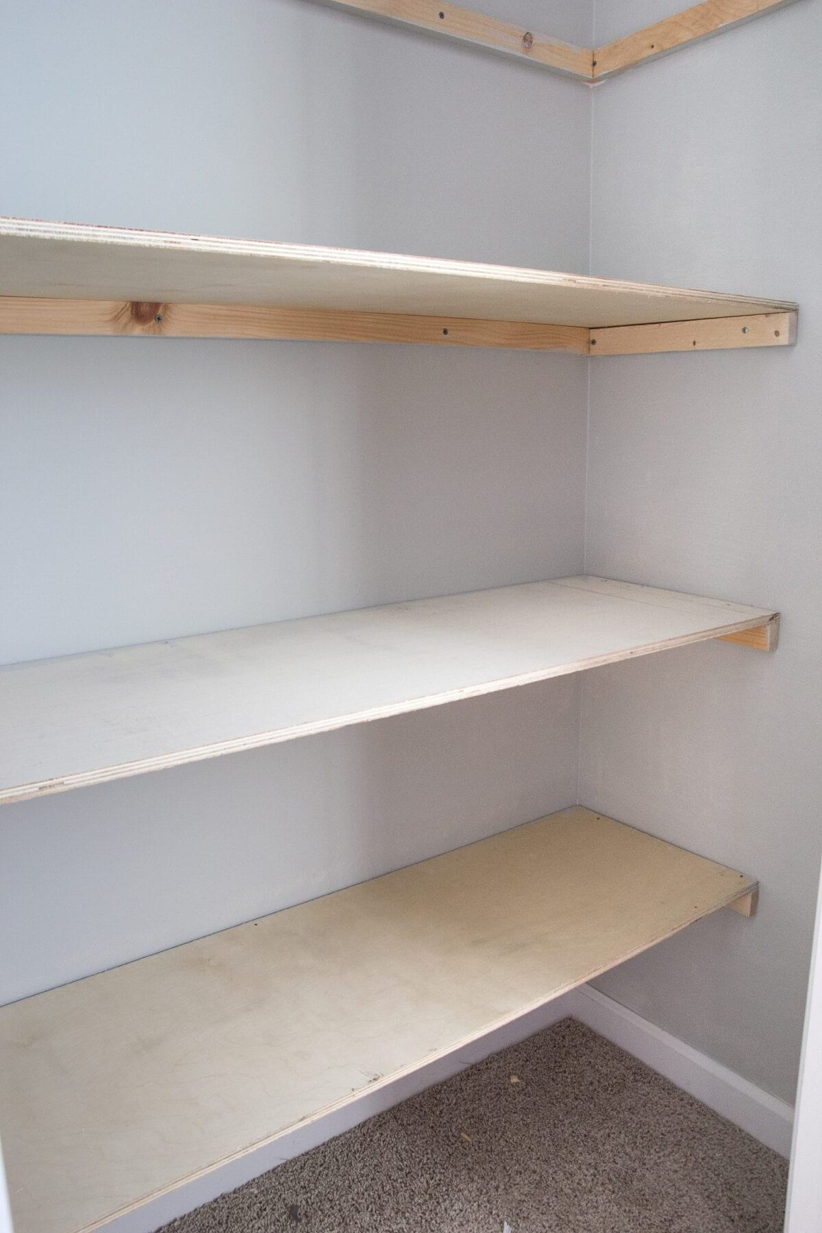 Diy Closet Shelves Plans New Basic Diy Closet Shelving