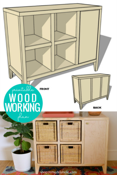 DIY Cubby Storage Plans
 DIY Entry Table with Cubby Storage Woodworking Plan