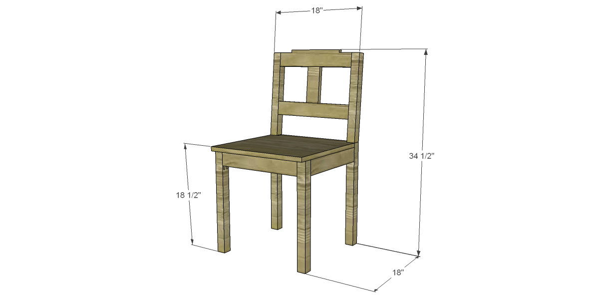 DIY Dining Room Chair Plans
 Free Plans to Build a Dining Chair 3