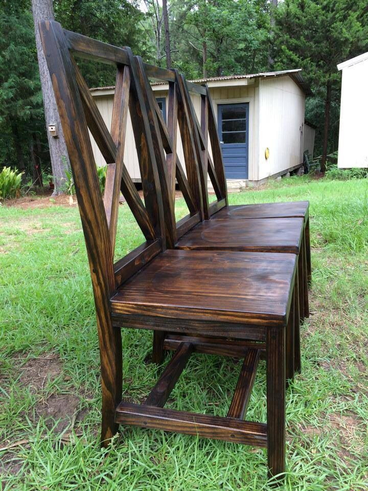 DIY Dining Room Chair Plans
 Handmade dining chairs with X back Handmade Furniture