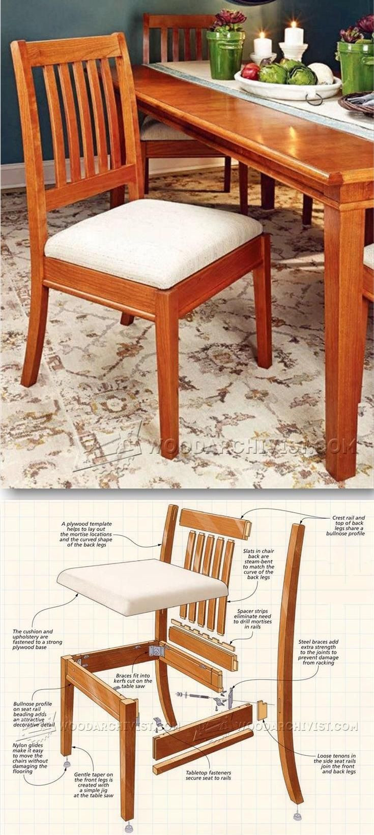 DIY Dining Room Chair Plans
 Dining Chair Plans Furniture Plans and Projects