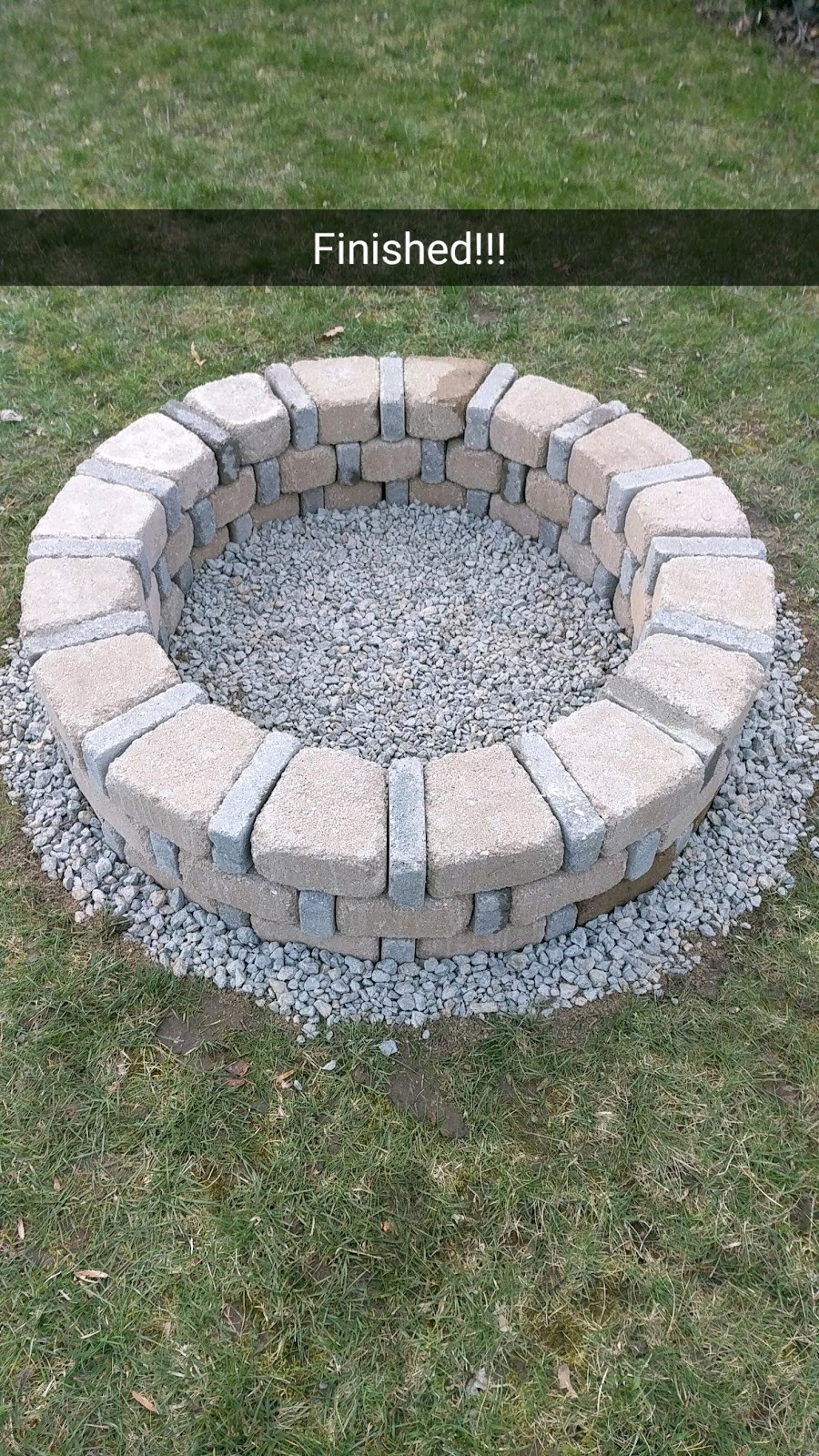 Diy Firepit Seating
 DIY Brick Fire Pit For ly $80