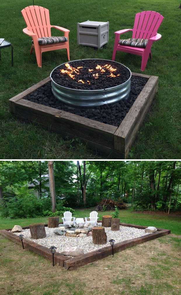 Diy Firepit Seating
 22 Backyard Fire Pit Ideas with Cozy Seating Area