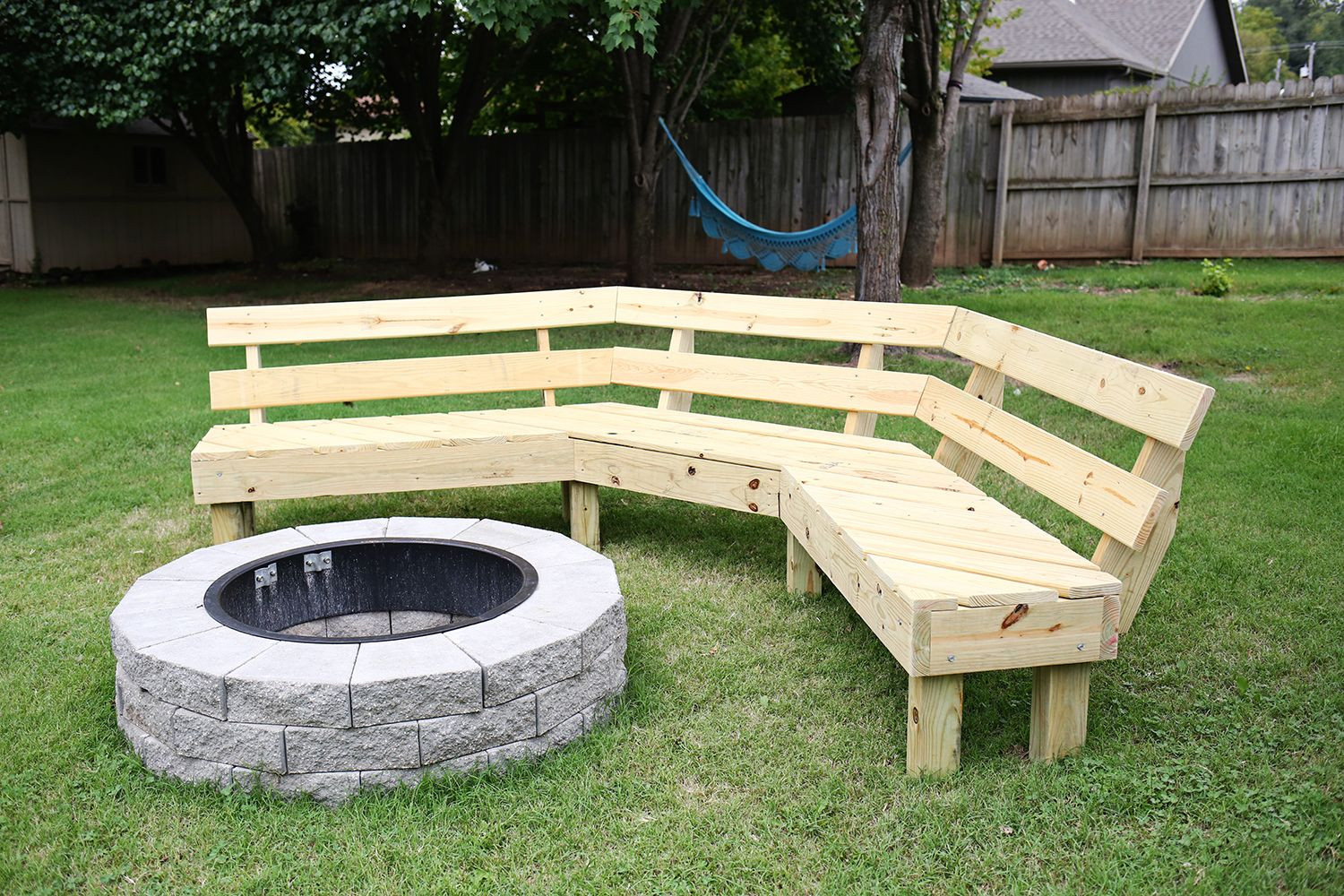 Diy Firepit Seating
 Build Your Own Curved Fire Pit Bench