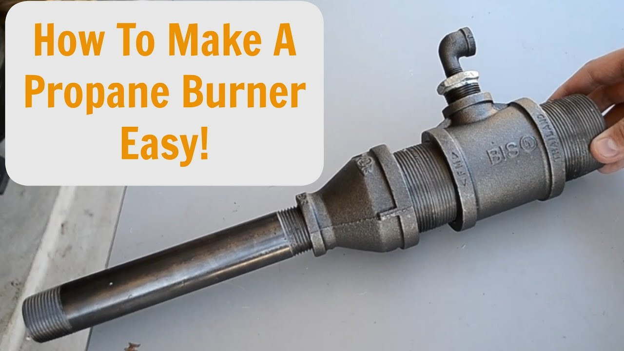 DIY Forge Burner Plans
 How to make a forced air propane burner EASY