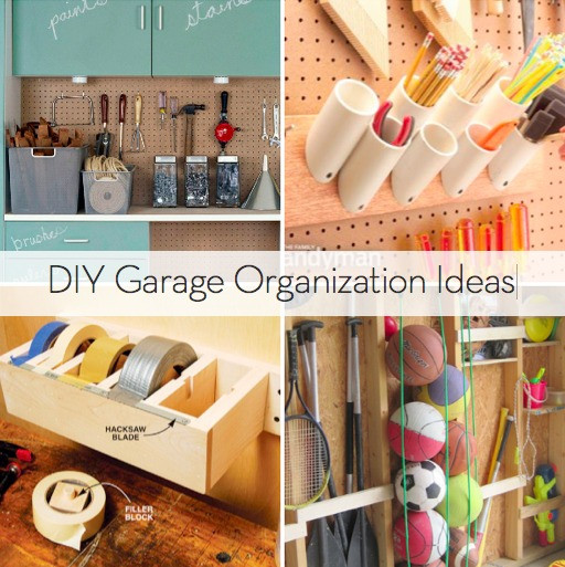 Diy Garage Organizing
 Roundup 10 DIY Garage Organization Ideas