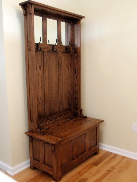 Diy Hall Tree Storage Bench
 Hall Tree Storage Bench Plans WoodWorking Projects & Plans