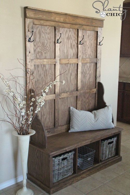 Diy Hall Tree Storage Bench
 20 Best DIY Entryway Bench Projects
