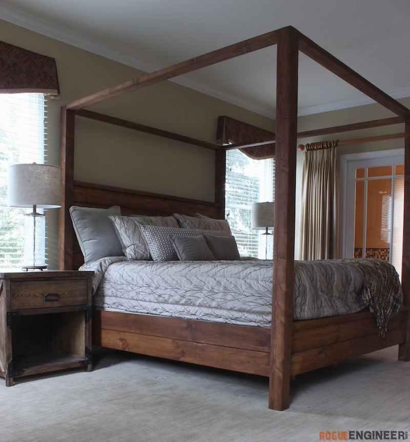 DIY King Size Bed Frame Plans
 Canopy Bed King Size