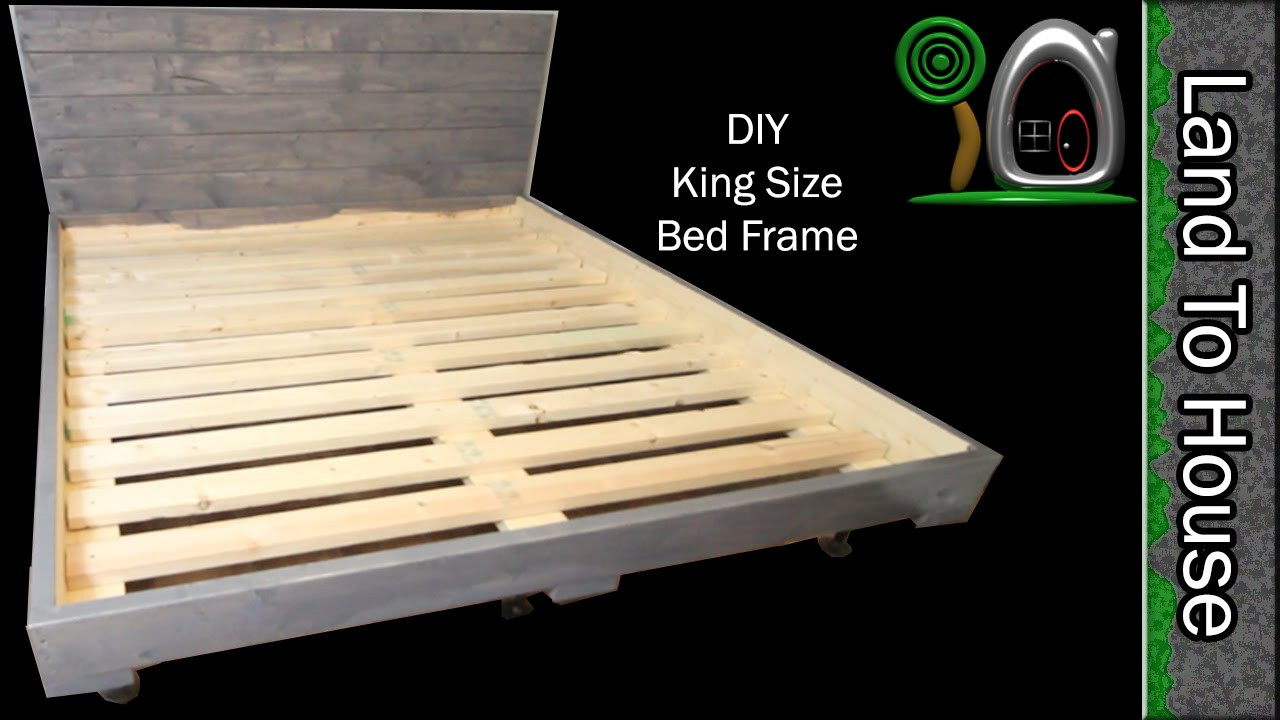 DIY King Size Bed Frame Plans
 DIY King Size Bed Frame