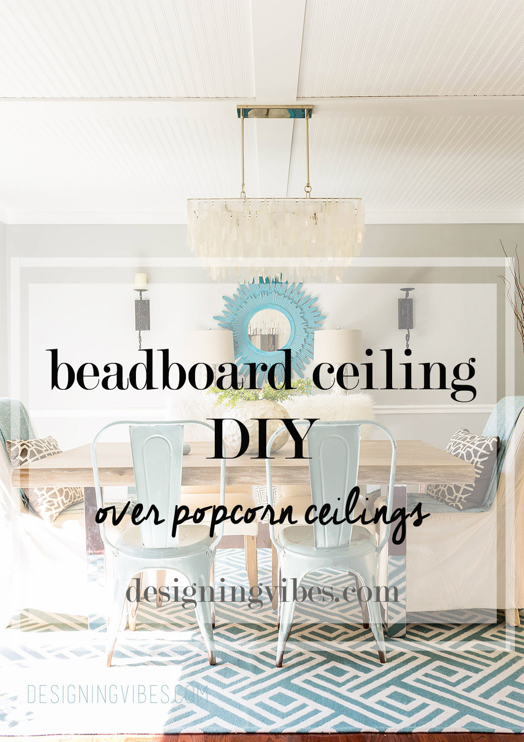 DIY Plank Ceiling
 How to Cover Popcorn Ceiling with Beadboard Planks DIY