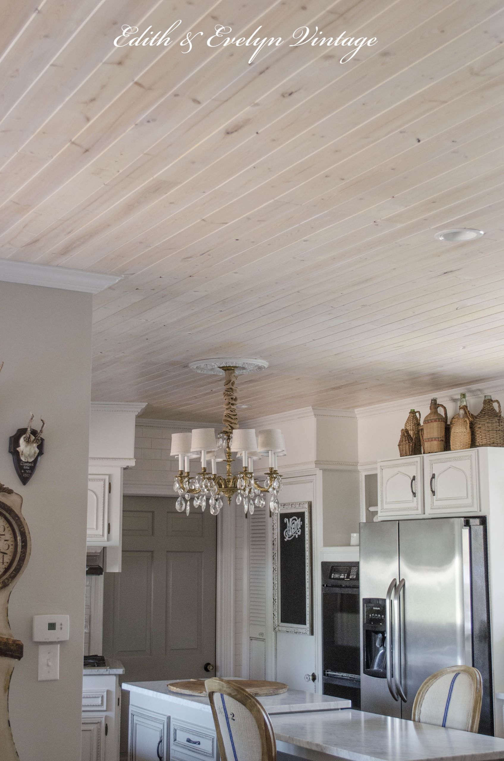 DIY Plank Ceiling
 How to Plank a Popcorn Ceiling