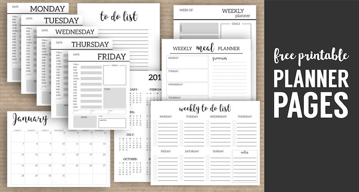 DIY Planner Printables 2019
 Monthly Planner Template Printable Planner Pages Paper