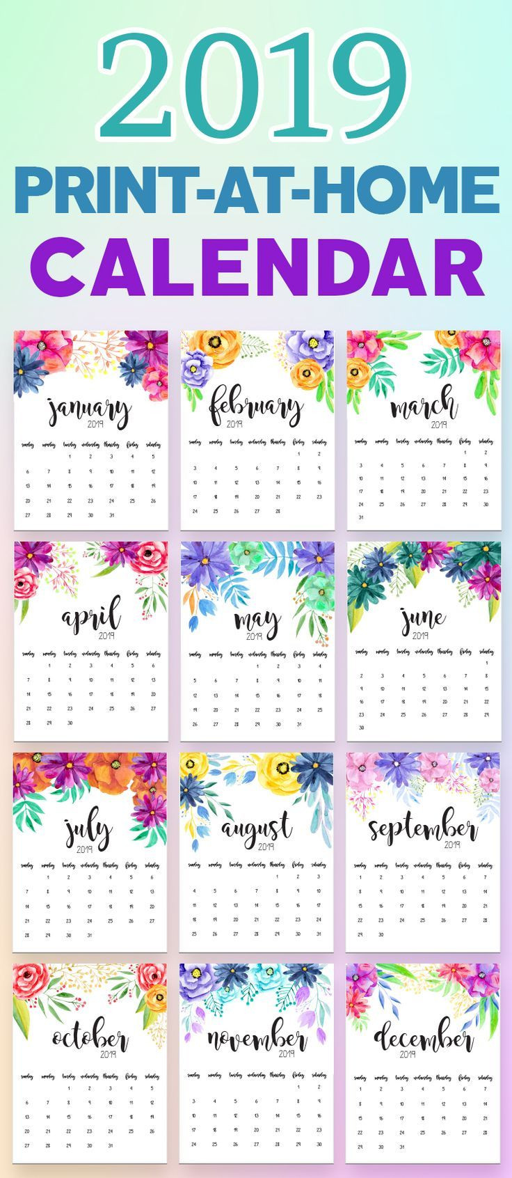 DIY Planner Printables 2019
 2020 Printable Calendars and Planners