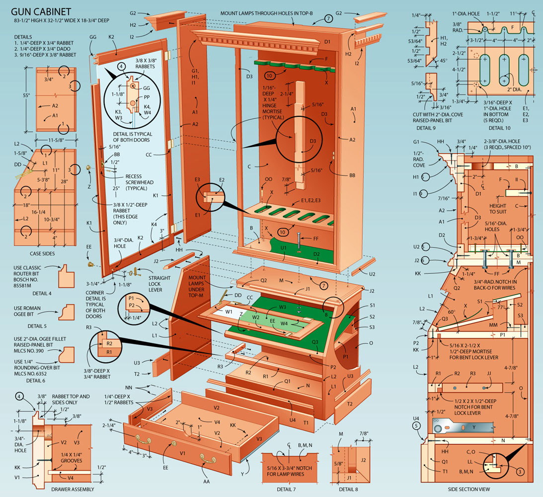DIY Rack Case Plans
 PDF Plans Free Gun Cabinet Designs Download fine