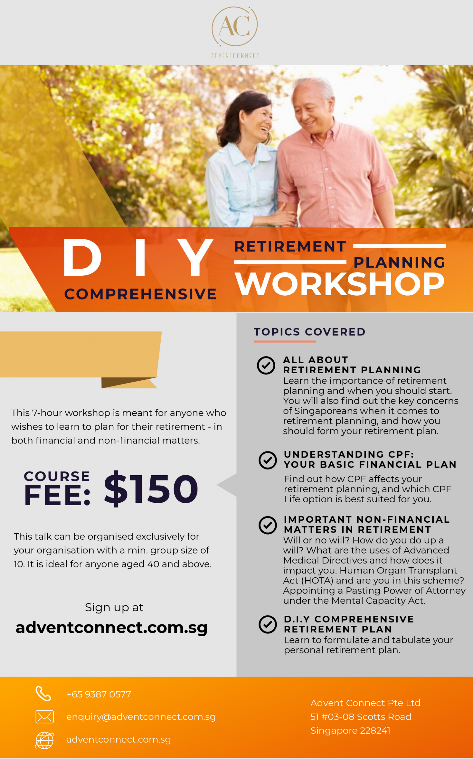 DIY Retirement Planning
 DIY prehensive Retirement Planning Workshop – Advent
