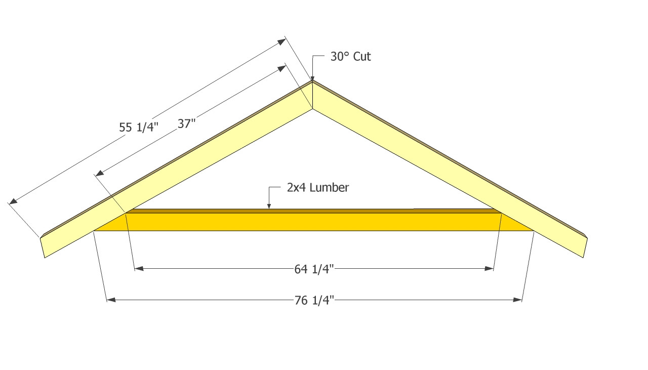 DIY Roof Truss Plans
 Gable Shed Roof Plans