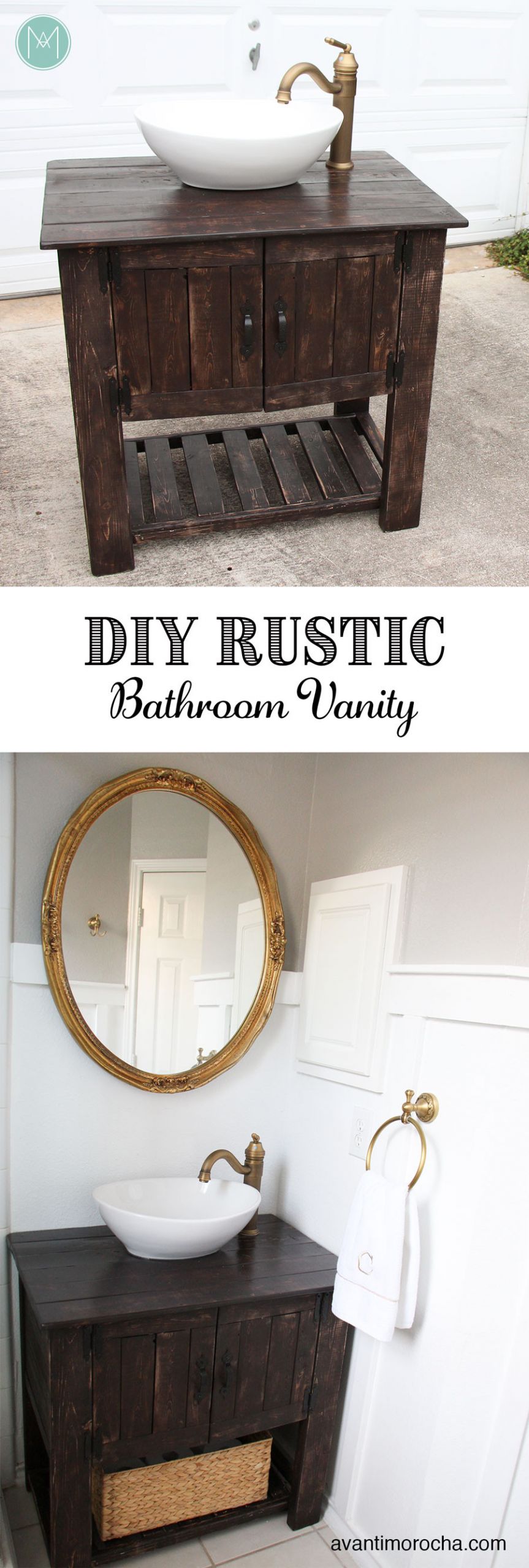 Diy Rustic Bathroom Vanity
 DIY Rustic Bathroom Vanity – Avanti Morocha