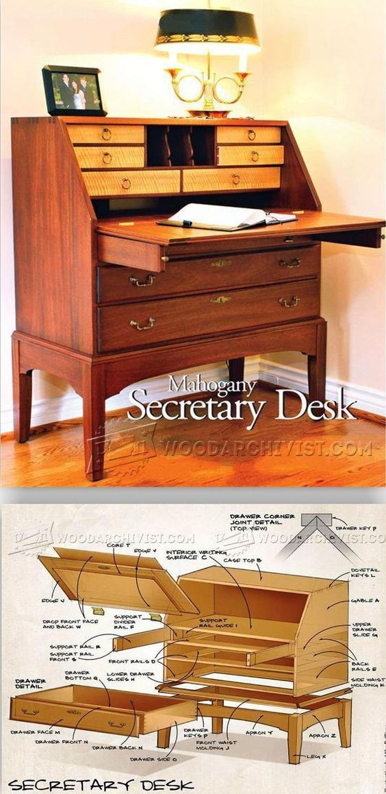 DIY Secretary Desk Plans
 Secretary Desk Plans Furniture Plans and Projects