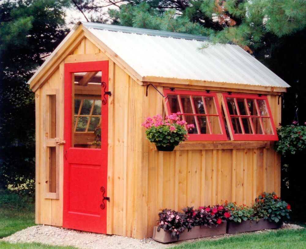 DIY Sheds Plans
 Greenhouse Shed DIY Choose Your Size Garden Outdoor