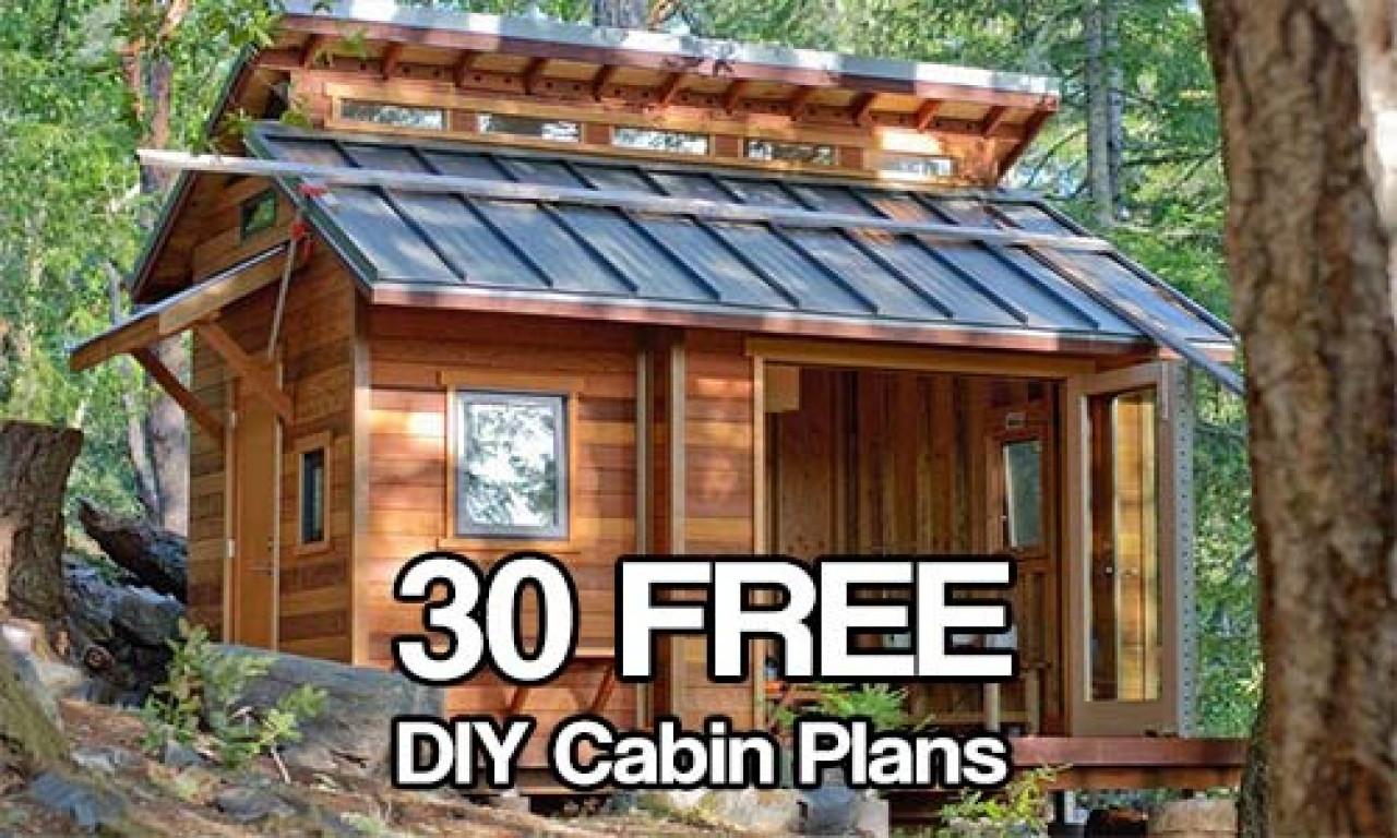 DIY Small House Plans
 Small Cabin Building Plans Free DIY Cabin Plans diy cabin