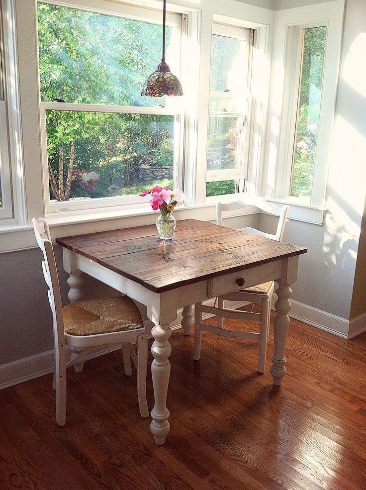 Diy Small Kitchen Table
 The perfect breakfast nook petite farm table Made with a