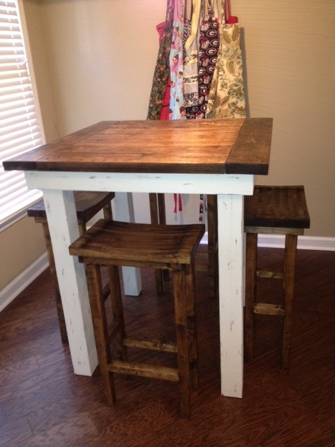 Diy Small Kitchen Table
 Married Filing Jointly MFJ Finished Kitchen Pub Tables