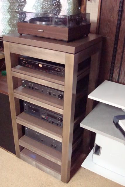 DIY Stereo Cabinet Plans
 DIY Audio Rack Progress not a FleXy
