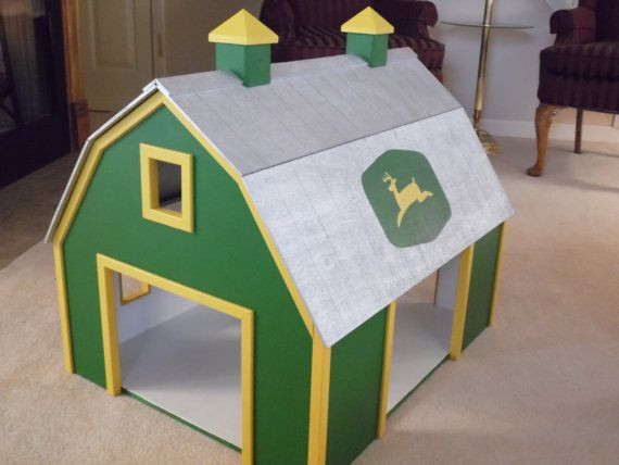 DIY Toy Barn Plans
 Wooden Toy Barn by RandGWoodworks on Etsy