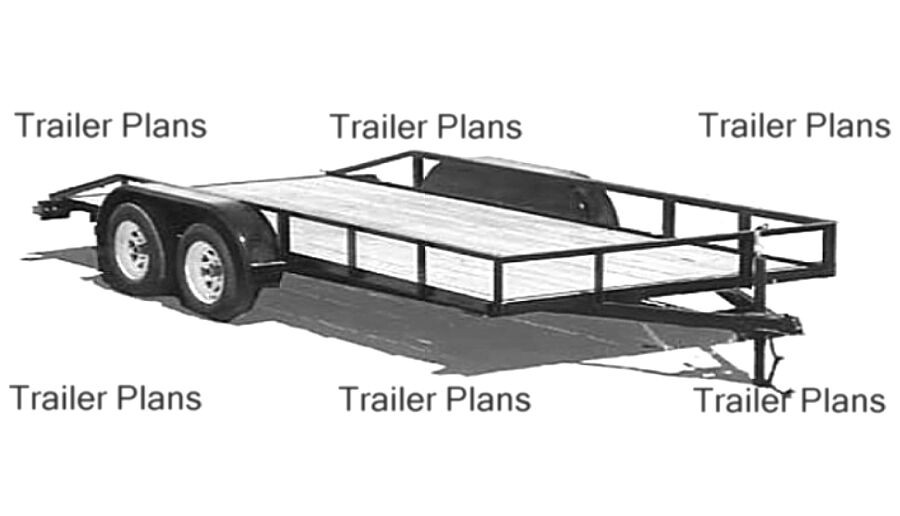 DIY Trailers Plans
 1 TRAILER PLANS 8X18 Flatbed Tandem Utility Trailer