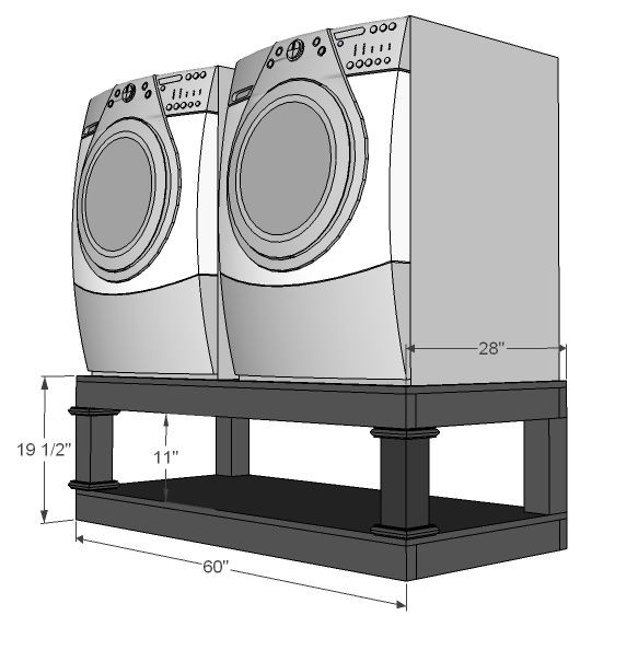 DIY Washer Dryer Pedestal Plans
 Washer Dryer Pedestals DIY For The Home