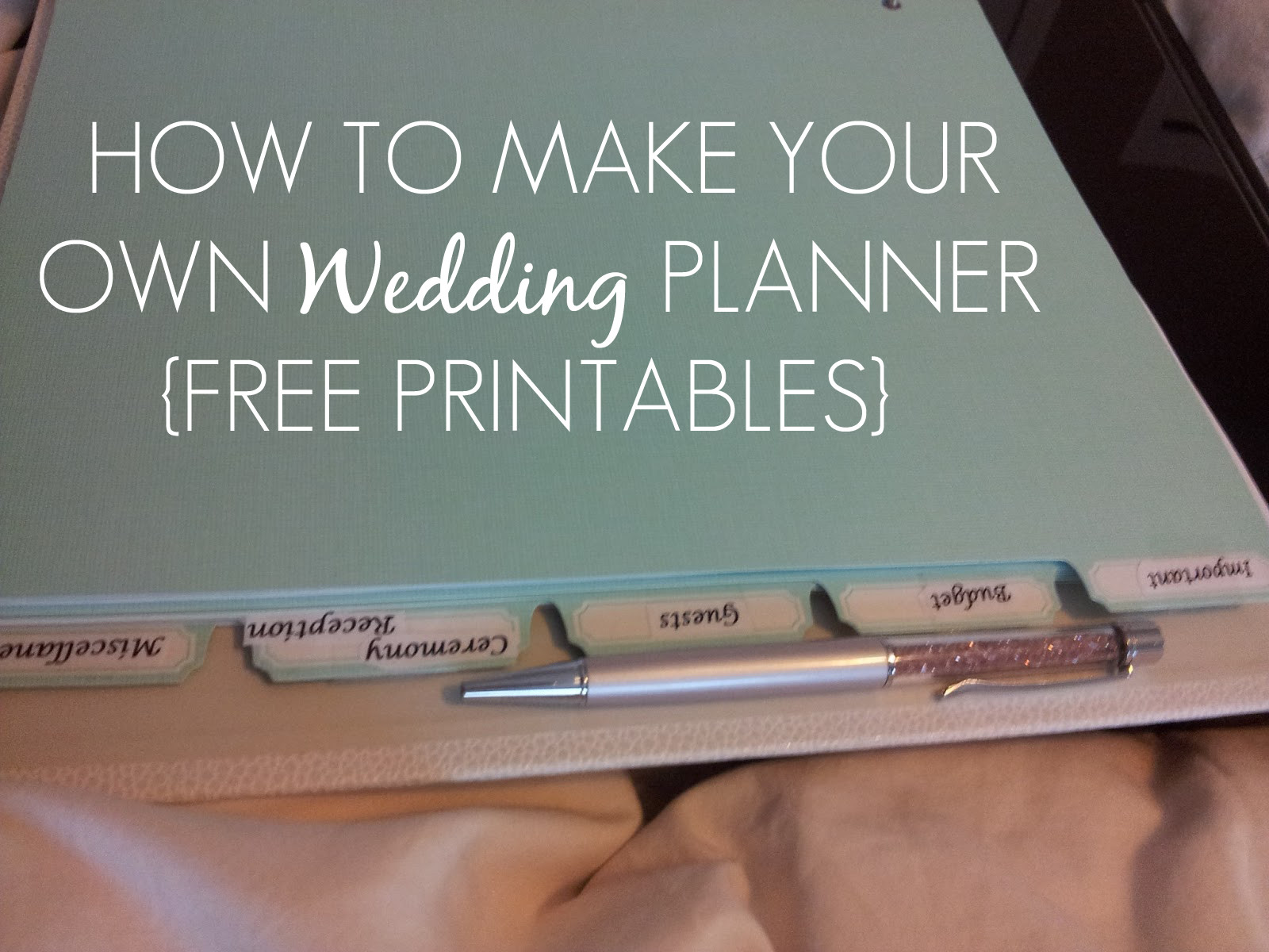 DIY Wedding Planner Printables
 Sleepless in DIY Bride Country How to make your own