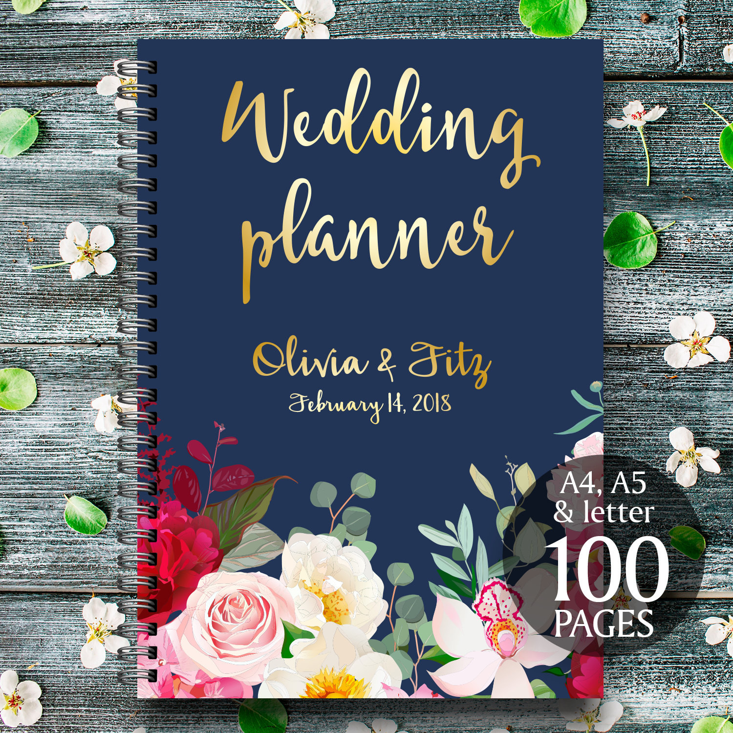 DIY Wedding Planner Printables
 DIY wedding planner Navy burgundy wedding binder Printable