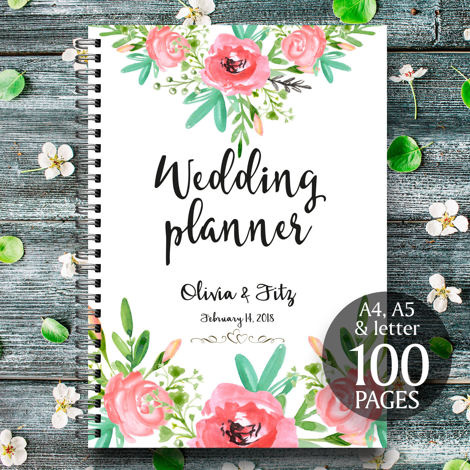 DIY Wedding Planner Printables
 Bohemian wedding planner DIY wedding binder Wedding