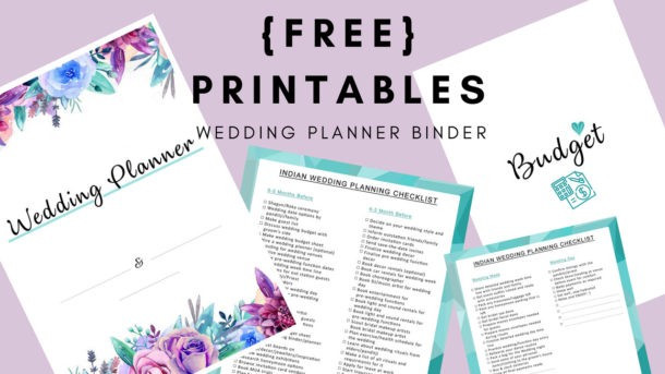 DIY Wedding Planner Printables
 How To Plan A Wedding DIY Wedding Planning Binder