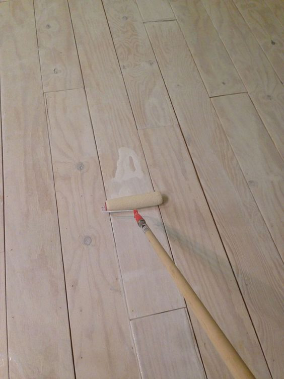DIY Wide Plank Floors
 DIY Wide Plank Floors Made from Plywood