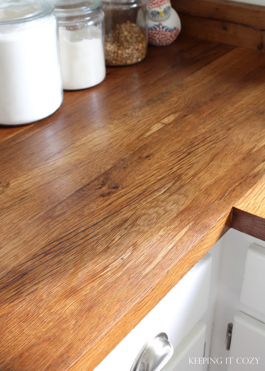 DIY Wood Plank Countertops
 Remodelaholic