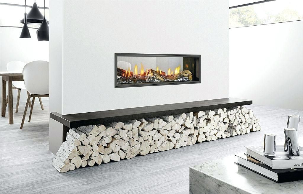 Double Sided Electric Fireplace Insert
 Double Sided Indoor Outdoor Fireplace Design Ideas