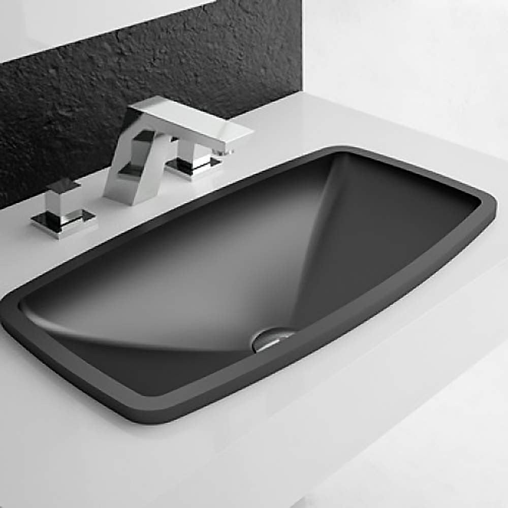 Drop In Bathroom Sinks
 Modern Rectangular Drop in Bathroom Sink