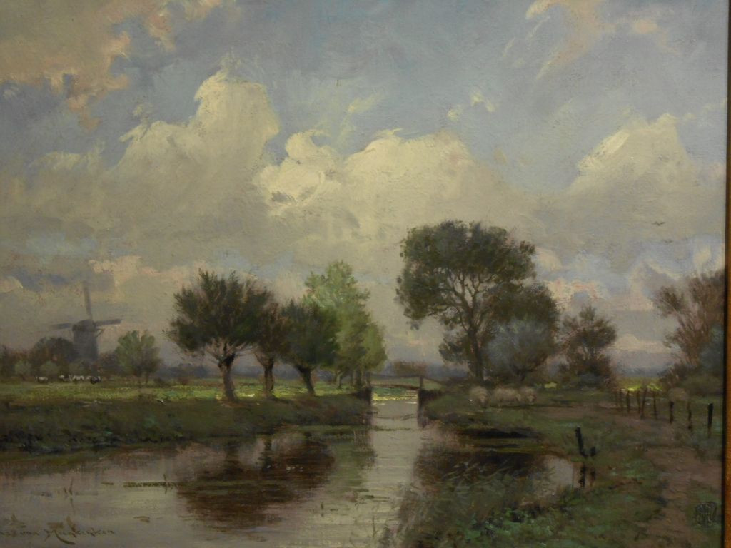 Dutch Landscape Painting
 Dutch Landscape Oil Painting By Van Moerkerken from clean