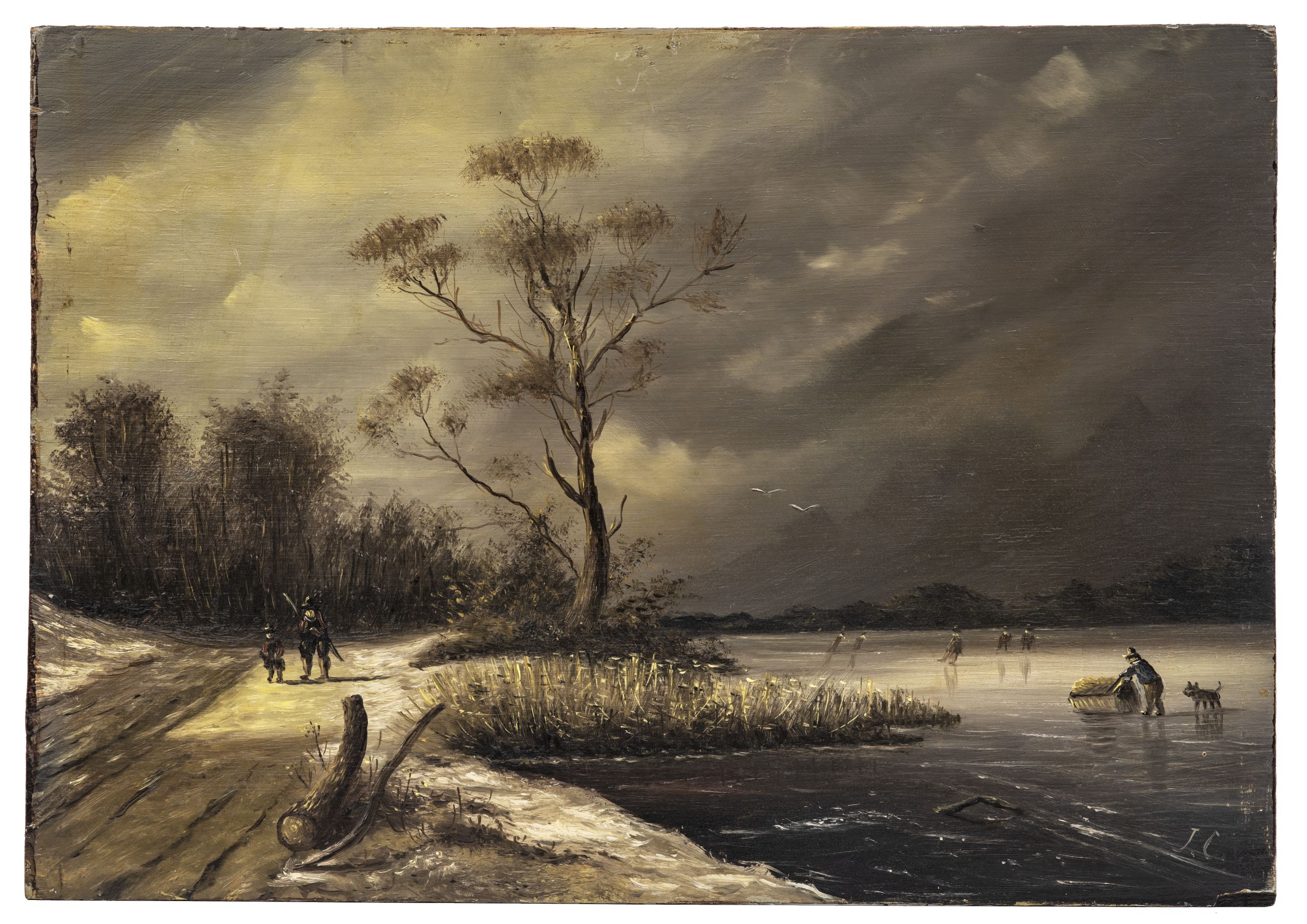 Dutch Landscape Painting
 A Dutch Master Landscape Painting Attributed To Jan Jacob