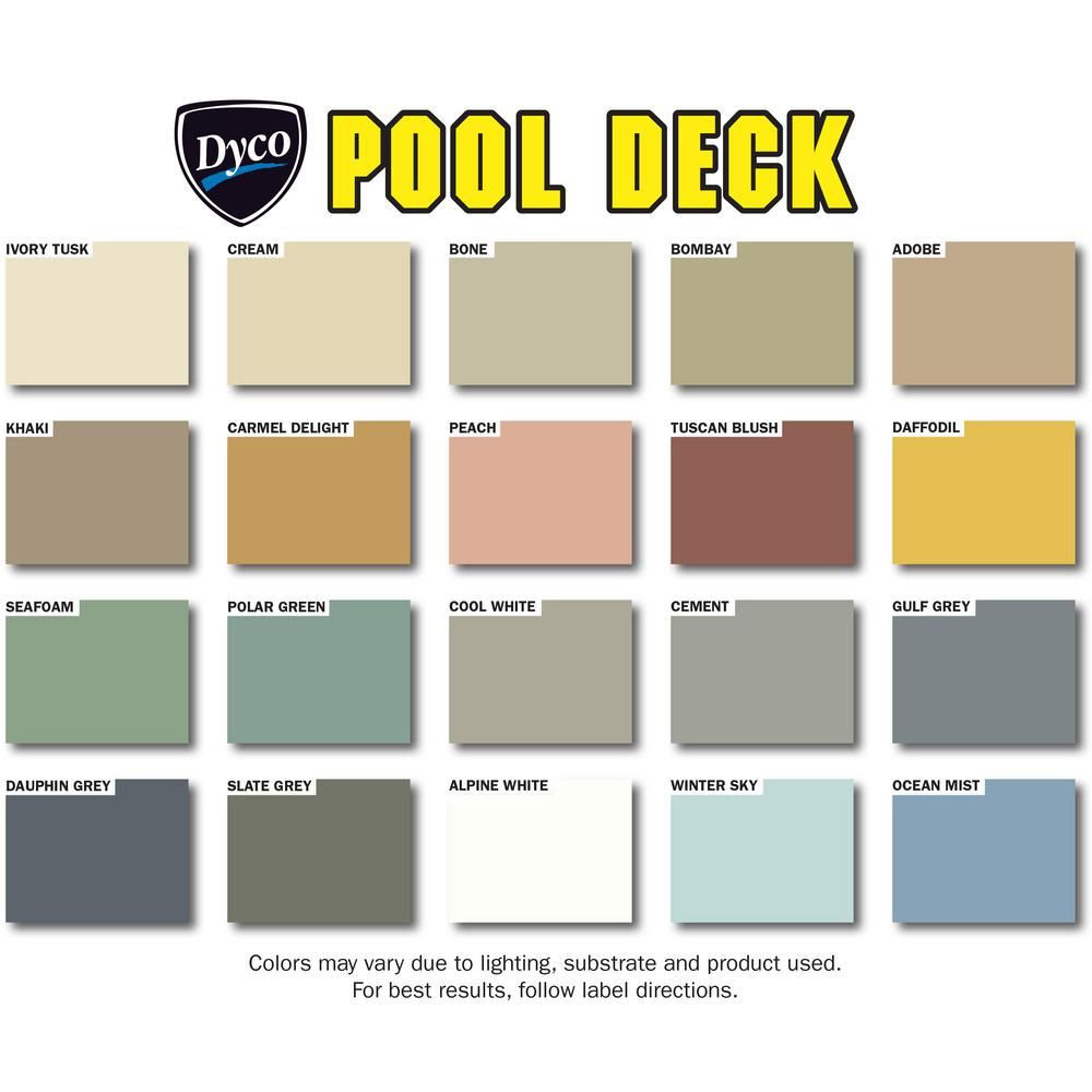 Dyco Pool Deck Paint
 Dyco Paints Pool Deck 5 gal 9050 Tint Base Low Sheen